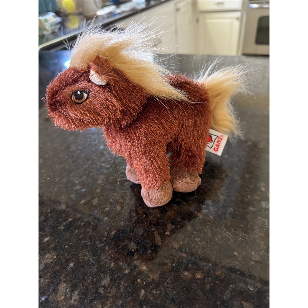 Ganz Webkinz Lil Kinz Horse Brown Pony No Code Plush Plushie HS103 Stuffed Anima
